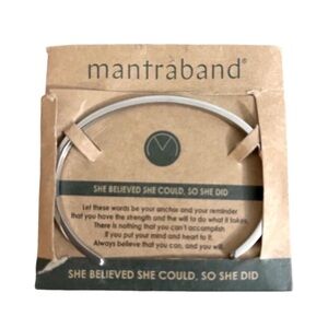 NEW MantraBand Inspirational Motivational Stainless Steel Cuff Bracelet